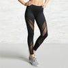 Mesh Patchwork  Female Elastic Pant