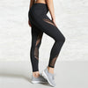 Mesh Patchwork  Female Elastic Pant