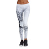 Women High Waist Tree print Skinny