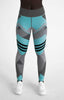 Digital Printed Geometric Fitness Leggings