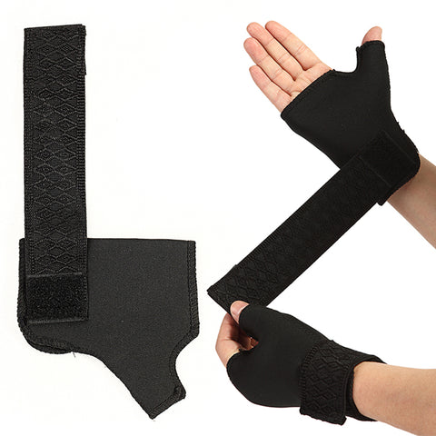 Black Thumb Wrap Wrist Palm Support